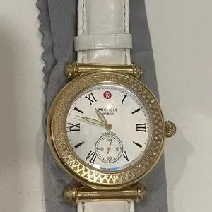 Authentic Michele Caber Diamond Watch NEW BATTERY d40c577e-e212-4ca7-b286-  main image 3